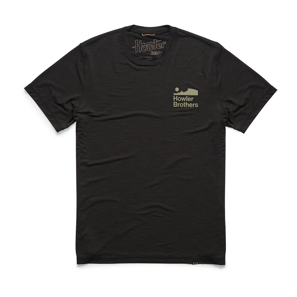 Howler Brothers HB Tech Tee Men's in Antique Black